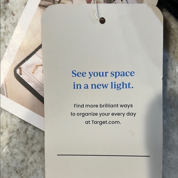 Elegant Blue Quilted Cosmetic Case with Waterproof Lining - Picture 3 of 4